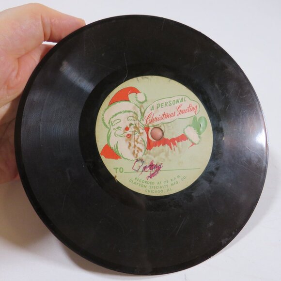 Vintage “A Personal Christmas Greeting” LP Vinyl Record  78 RPM - Picture 2 of 7